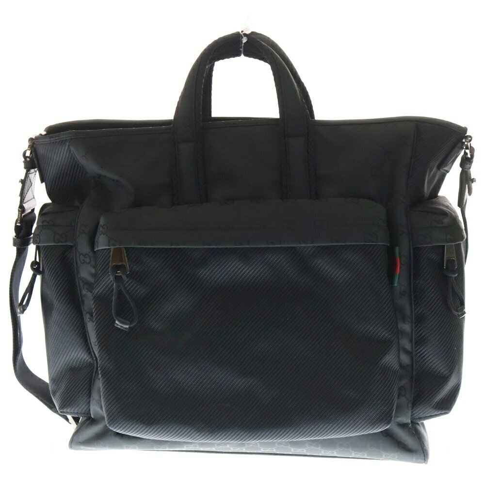 GUCCI GG Supreme Tote Shoulder Bag Black